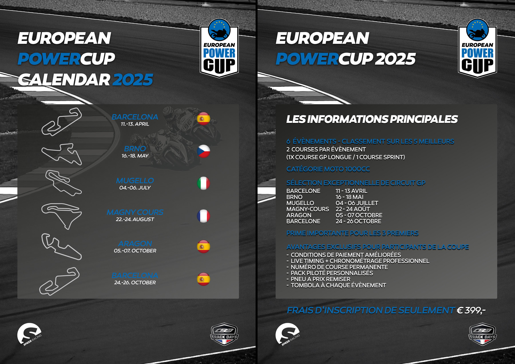 European PowerCup 2025 Calendar